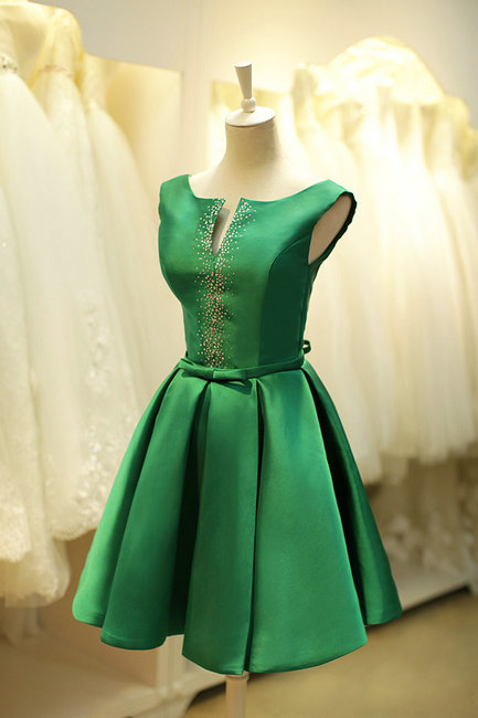 emerald green 50s dress